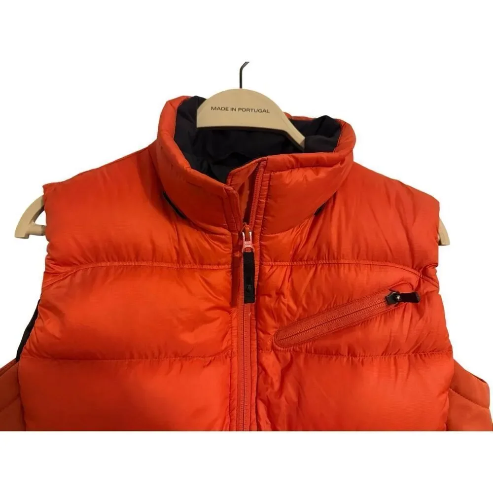 Columbia Titanium Tech Down & Feather Puffer Full Zip Orange Vest Medium